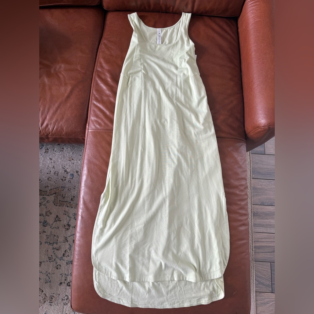 Lululemon Sleeveless Light Green Maxi Dress